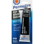 Permatex Black Silicone Adhesive Sealant (3 oz)
