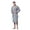 Grey, variant on Waffle Piping Robes for Men - Hotel/Spa Luxury Cotton Bathrobes