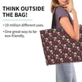 thumbnail image 2 of Disketp Skull colorful flower Tote Bag for Women, Handbag Shoulder Tote Bag, for Shopping and Travel, 2 of 8
