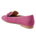 thumbnail image 3 of FSJ Women Closed Toe Chains Loafers Slip on Chunky Low Heeled Flats Comfortable Daily Dress Outdoor Shoes Size 8 Fuchsia, 3 of 5