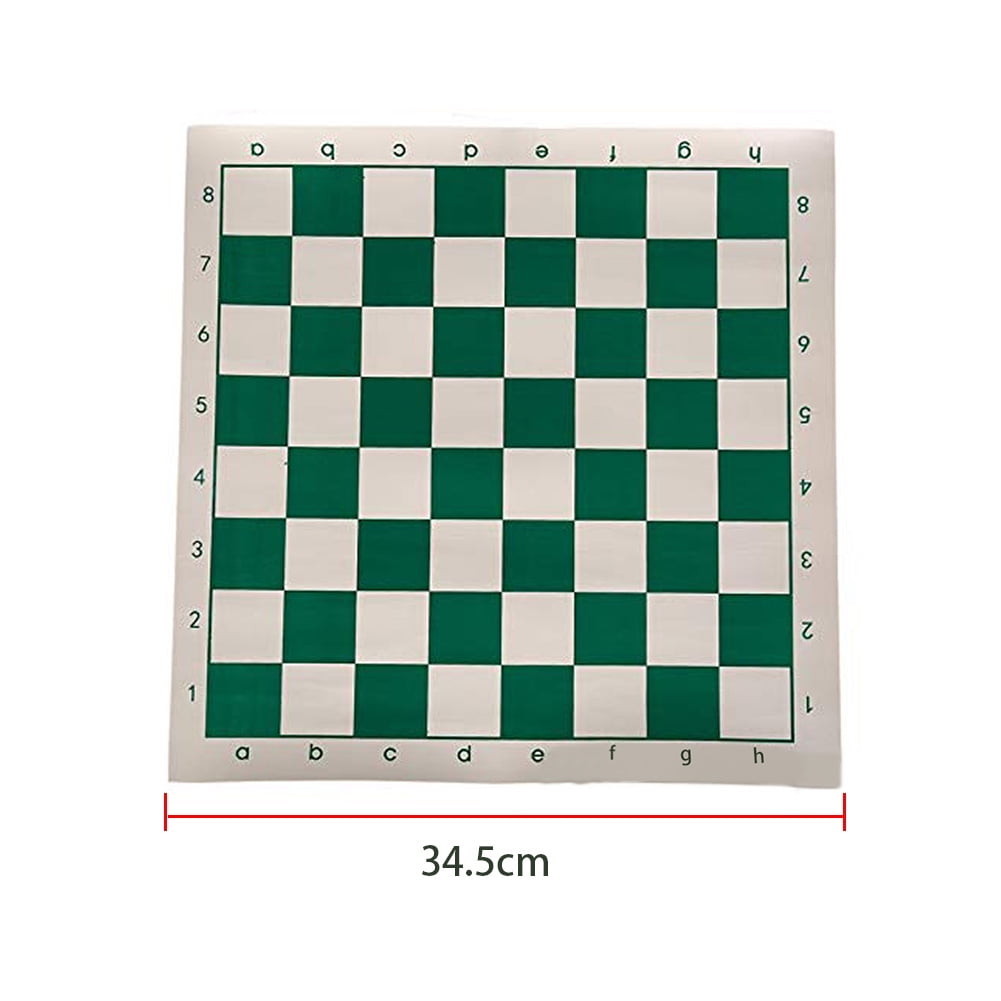 Portable Chess Board Roll Up Draughts Educational Game Tournament PU Leather 