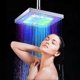 thumbnail image 1 of LED Rainfall Shower Head Square Shower Head Multiple Colors Automatically Color-Changing Showerhead for Bathroom, 1 of 5
