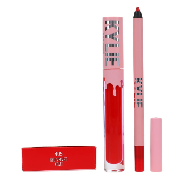 Kylie Cosmetics Velvet Lip Kit - 405 Red Velvet , 2 Pc 0.10oz