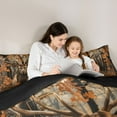 thumbnail image 5 of Castle Fairy 3-Piece Queen Size Comforter Set - Safari Deer Wildlife Animal Print, 5 of 8