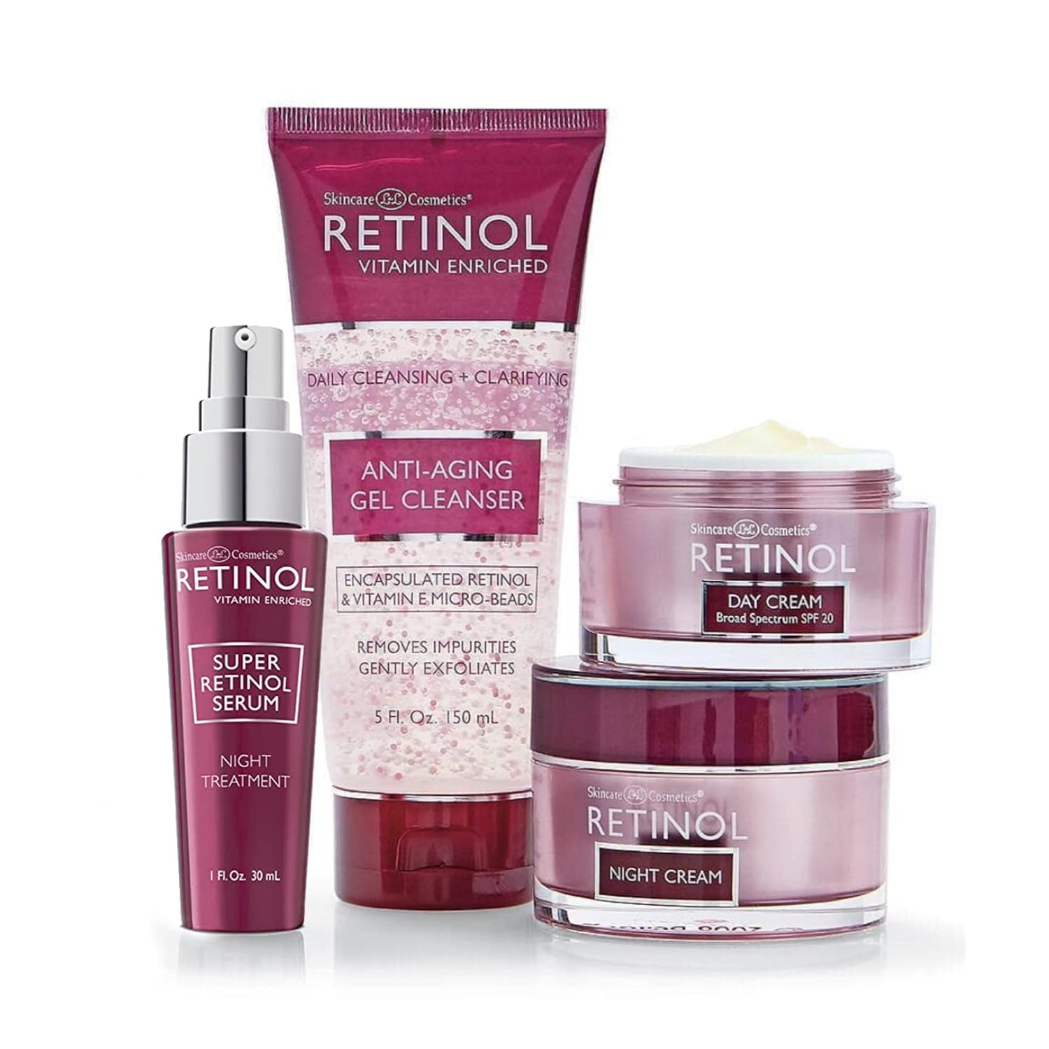LIVAURA Retinol Anti-Wrinkle Facial Serum – Vitamin A Concentrate Improves Skin’s Elasticity & Tone and Minimizes Appearance of Fine Lines & Wrinkles – Look Younger With The Age-Defying