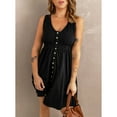 thumbnail image 5 of Vestido corto sin mangas con cuello en V NikouMX para Mujer, 5 of 5