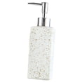 thumbnail image 3 of Dispensador de jabón líquido y loción, botella de lujo de 350 ml, para baños, hoteles y cocinas. Blanco Impreso Punteado, 3 of 6