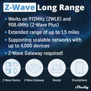 Shelly Wave Pro 3 48A 3-Channel (3x16A) Z-Wave Long Range Smart Relay with Power Measurement