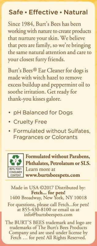 burt's bees dog ear cleaner