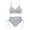 Blue*, variant on RUTAYY Women's Bikini Sets Solid Color Swimwear Tankini Summer 2 Piece Swimwear High Waist Bathing Suit Sporty Training Swimsuit