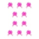 thumbnail image 1 of Injueey Tire de la cinta de los lazos para envolver regalos Decoración festiva de la boda Multicolor Multifuncional para la Rosa oscuro 10piezas, 1 of 6