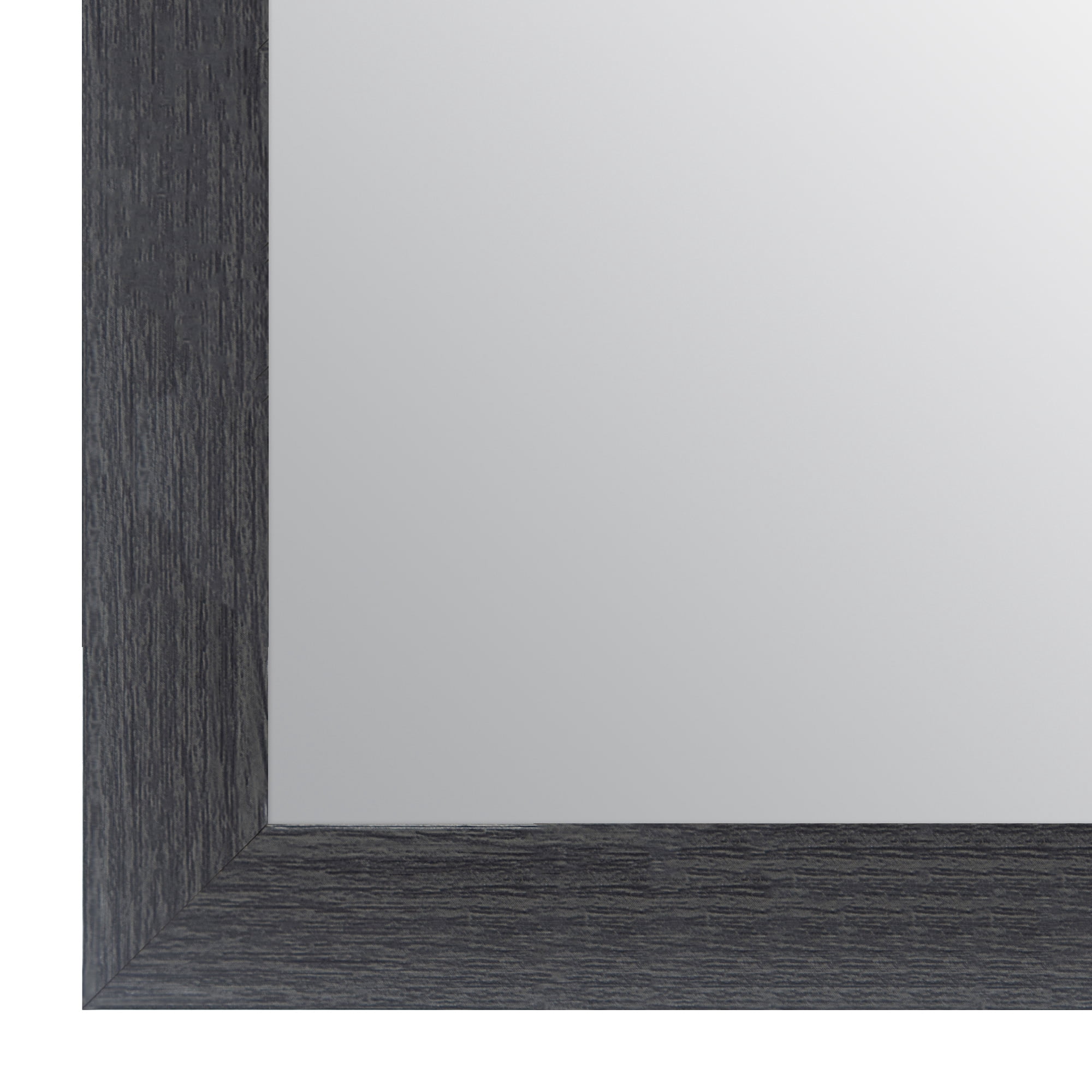16" x 57" Grey Washed Full Length Floor Mirror with Adjustable Easel