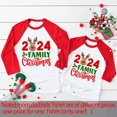 thumbnail image 3 of 2024 Camisetas de manga larga raglán con estampado de ciervos y Navidad para la familia, ropa navideña para el día festivo, 3 of 5