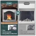 thumbnail image 2 of Respaldo de hierro resistente al calor para chimenea 57x45 cm, 2 of 7