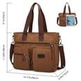 thumbnail image 3 of Bolso de hombro Tolfe para mujer con asa superior, bolso de hombro de lona, 3 of 7