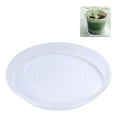 thumbnail image 6 of FESTFENDS Flat Bottom Flowerpot Plate Transparent 2Pcs 11.8x11.8x1.6In, 6 of 8