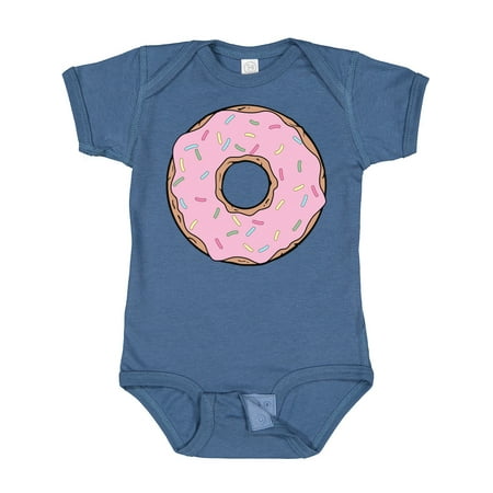 

Inktastic Pink Donut Doughnut Frosting Icing Sprinkles Gift Baby Boy or Baby Girl Bodysuit