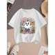 thumbnail image 1 of Halloween T-shirt - Spooky Cute & Pumpkin Print Short Sleeve Top, Vibrant Red Casual Summer & Fall Outfit for Themed Parties (Comfortable Round Neck, Easy Care), Holiday, Playful Design, 1 of 6