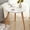 White, variant on Homenest Small Round Table, Modern Side Table with 3 Legs, Wood Coffee Table and Bedside Table for Balcony, Living Room, Bedroom, Easy Assembly, White
