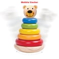 thumbnail image 2 of TOOKYLAND Wooden Wobble Stacker - Stacking Tower Toy, Ages 12m+, 2 of 9