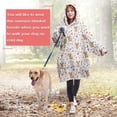 thumbnail image 4 of White Highland Cow Flower Pattern Wearable Oversized Blanket,Wearable Blanket Hoodie for Adults,Cozy Hooded Blankets with Super Pockets,Super Warm Fuzzy Pullover for Women & Men, 4 of 6