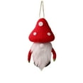 thumbnail image 3 of Faceless Dwarf Old Man Christmas Tree Ornament, Wool Mushrooms Themed Pendant, Cute Quirky Holiday Decoration That Adds Whimsical Charm to Your Christmas Tree and Festive Setup, Red, 1pcs, 3 of 6