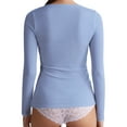 thumbnail image 3 of Emmalise Women’s Long Sleeve Scoop Neck Fitted Top Calming Pastel and Earth Tones Pack 1X, 3 of 4