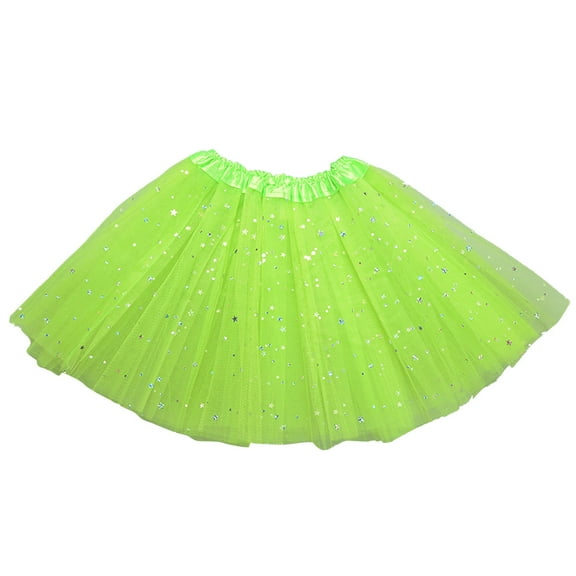 CAIVO Toddler Kids Baby Girls Baby Tulle Star Sequins Princess Tutu Skirt Outfits Stylish Child Daily Wear