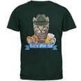 thumbnail image 1 of Oktoberfest Funny Cat Let's Get Lit T-Shirt pour Hommes Forêt, 1 of 1