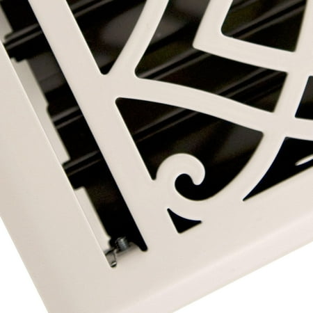 

Signature Hardware 909721-2-12 Victorian Steel Wall Register - White