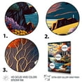 thumbnail image 3 of Designart Modern Sunset In Vector Style V Canvas Wall Art, 3 of 5
