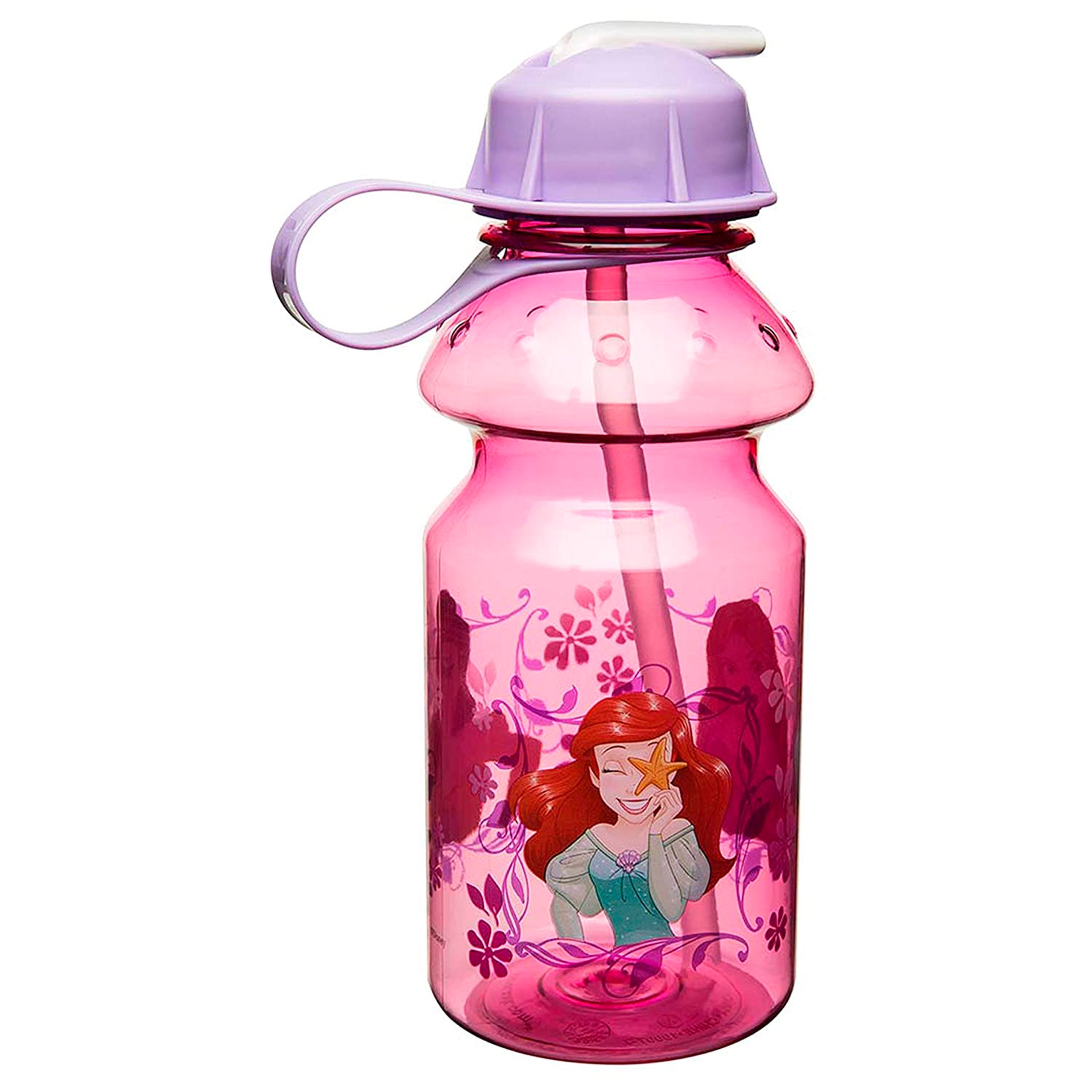Zak! Designs Disney Princess 14 Oz. Belle & Ariel Water Bottles