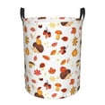 thumbnail image 1 of Fotbe Autumn Maple Leaf with Hedgehog Cesto de Ropa con Asas, Cesto Impermeable de Gran Capacidad, Bolsa de Lavado para Dormitorio, Cesto de Ropa con Ruedas y Asas-Small, 1 of 6