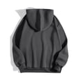 thumbnail image 5 of uvwlwu Womens Minimal Letter Graphic Oversized Hoodie Drop Shoulder Kangaroo Pocket Soft Cozy Fall Street Casual Pullover Sweatshirt,S, 5 of 5