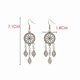 thumbnail image 4 of Vintage Ethnic Golden Leaf Dangle Drop Earrings Hanging For Women, 4 of 5