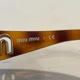 thumbnail image 5 of MIU MIU SUNGLASSES SMU60H 7FS-8C1 Shield Gold And Tortoise Y-2K, 5 of 6