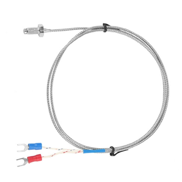 Termopar, tornillo M6, rosca fina, termopar tipo K, cable de termopar, el mejor de su clase
