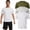 White Gray Green, variant on Taigaofy 3 Pack Men's Athletic Shirts Breathable Basketball Short Sleeve Cool Dry Base Layer Undershirt Running Black 2XL