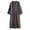 Multicolor, variant on Lindreshi Robes for Women Mens Summer Fashion Casual Stripe Print Long Sleeve Shirt Retro Robes