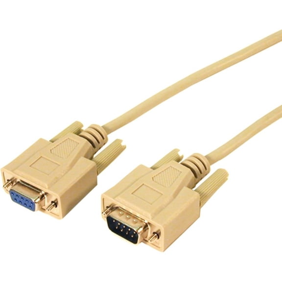 Comprehensive DB9 Pin Plug to Jack (Wired Pin to Pin) RS-232 Cable 10ft