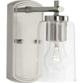 thumbnail image 6 of P300154-104-Progress Lighting-Adley - 1 Light - Cylinder Shade in New Traditional and Transitional and Traditional style - 4.5 Inches wide by 7.75, 6 of 15