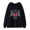 thumbnail image 1 of WILLBEST Sudadera con Capucha y Cremallera para Hombre y Mujer, Otoño e Invierno, Estilo Dark Wind Hop Bone XXGrande, 1 of 2