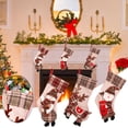 thumbnail image 3 of Gibobby Medias navideñas Medias navideñas grandes Decoración Papá Noel Muñeco de nieve Medias Decoraciones navideñas y accesorios para fiestas (A), 3 of 5
