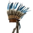 thumbnail image 3 of Sombrero Indio Yuyangstore Tocado de Plumas Artificiales Disfraz Decorativo Diadema para Halloween, 3 of 8