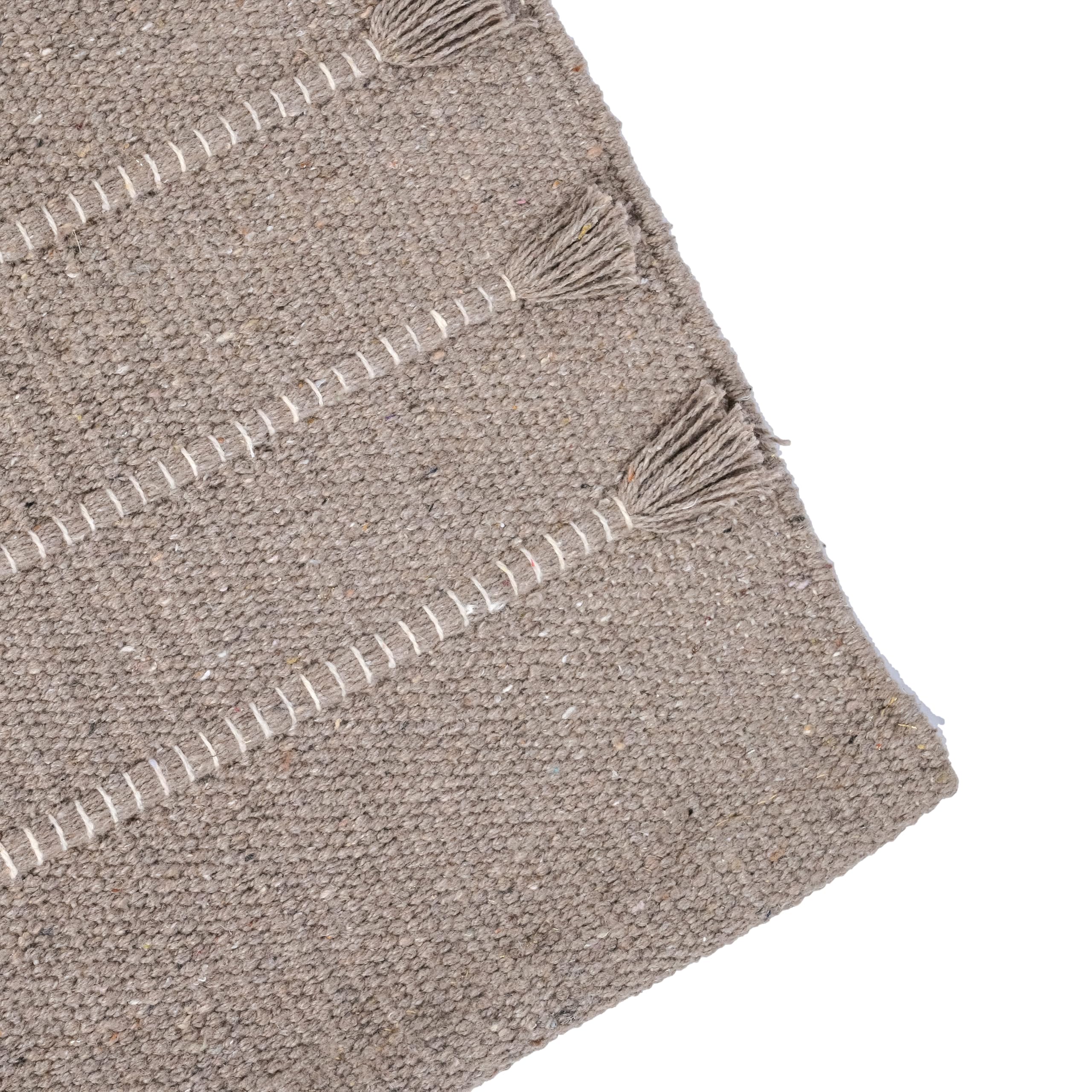 Sivi Herbal Organic Cotton Yoga Mat - Eco-Friendly Hand-Woven Non-Slip Rug - Thick & Comfortable (24”x72”x5mm) for Home Fitness & Yoga