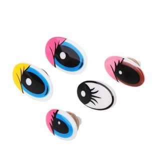 Willstar 150 Pcs Colorful/Black Plastic Safety Eyes and Noses with Washers  Assorted Sizes for Doll, Puppet, Teddy Bear, Plush Animal 