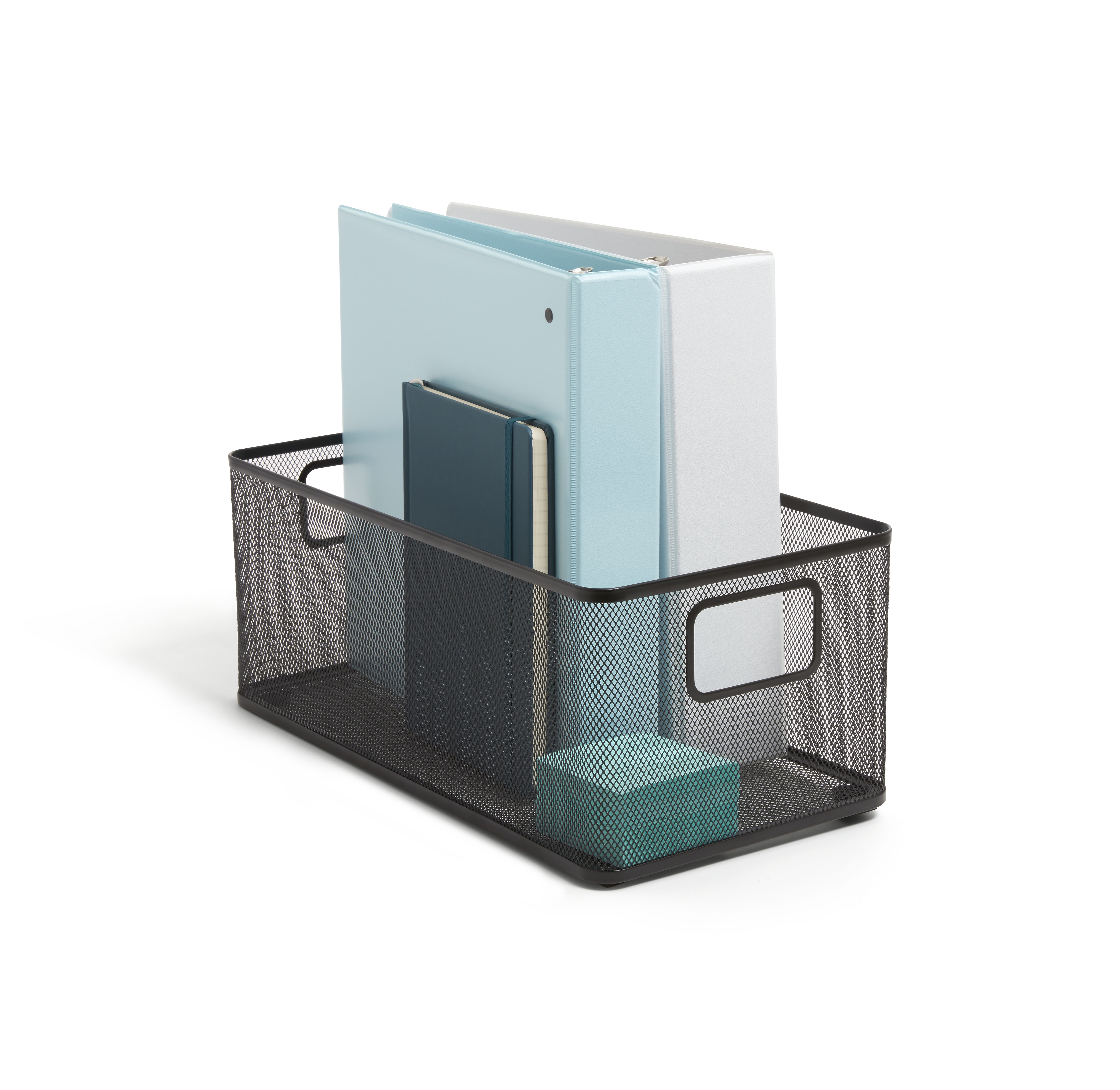 TRU RED Wire Mesh Storage Box, Matte Black (TR57548) TR57548CC