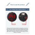 thumbnail image 4 of TFixol Digital LED Voltage Meter with Touch Control, DC 7-120V/0-120V, Two-Wire & Three-Wire Compatible, Reverse Polarity Protection, Low Voltage Alarm, 4 Display Colors (Blue, Red, Green, White), 4 of 6