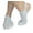White, variant on Halfsox-Women’s Casual No Show Half Socks for Sling-back shoes Medium/Large Pink 1 Pair