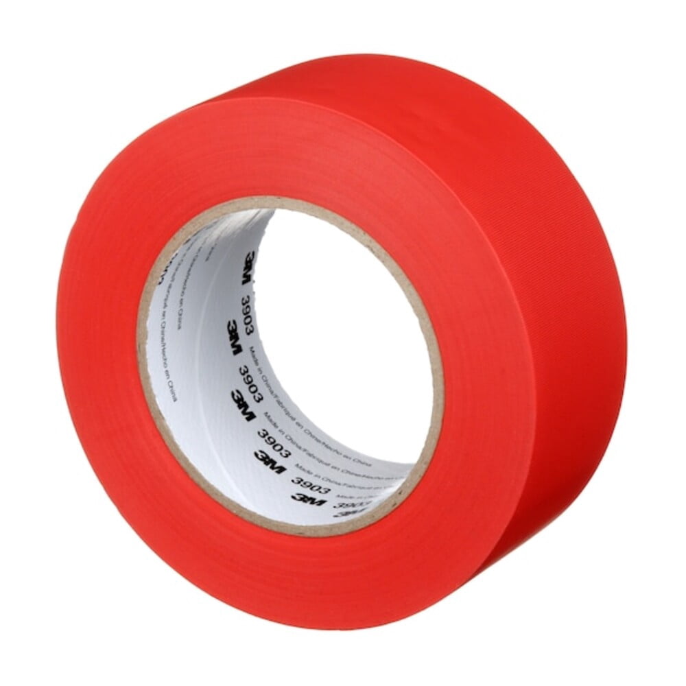 3M Vinyl Duct Tape 3903 Red, 2 in x 50 yd 6.5 mil, 24 per case Individually Wrapped